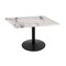 Holland Bar Stool Co 30" Tall OD214 Black Table Base 22" Diameter 36"x36" Square White Marble Top OD214-2230BWOD36SQWM - alternate 1